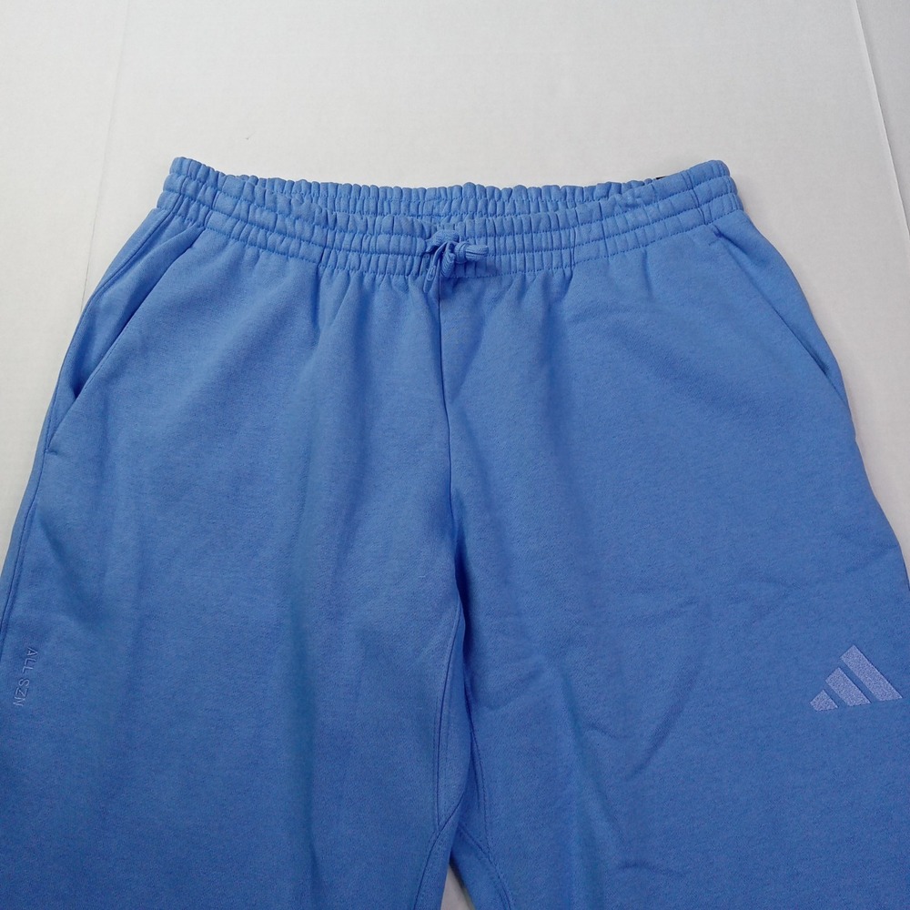 Adidas All SZN Sweatpants Women's Size L Large Blue Loose Fit Tapered Leg JV7308 - Picture 5 of 11